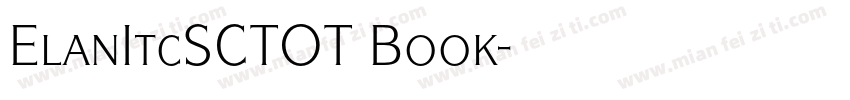 ElanItcSCTOT Book字体转换